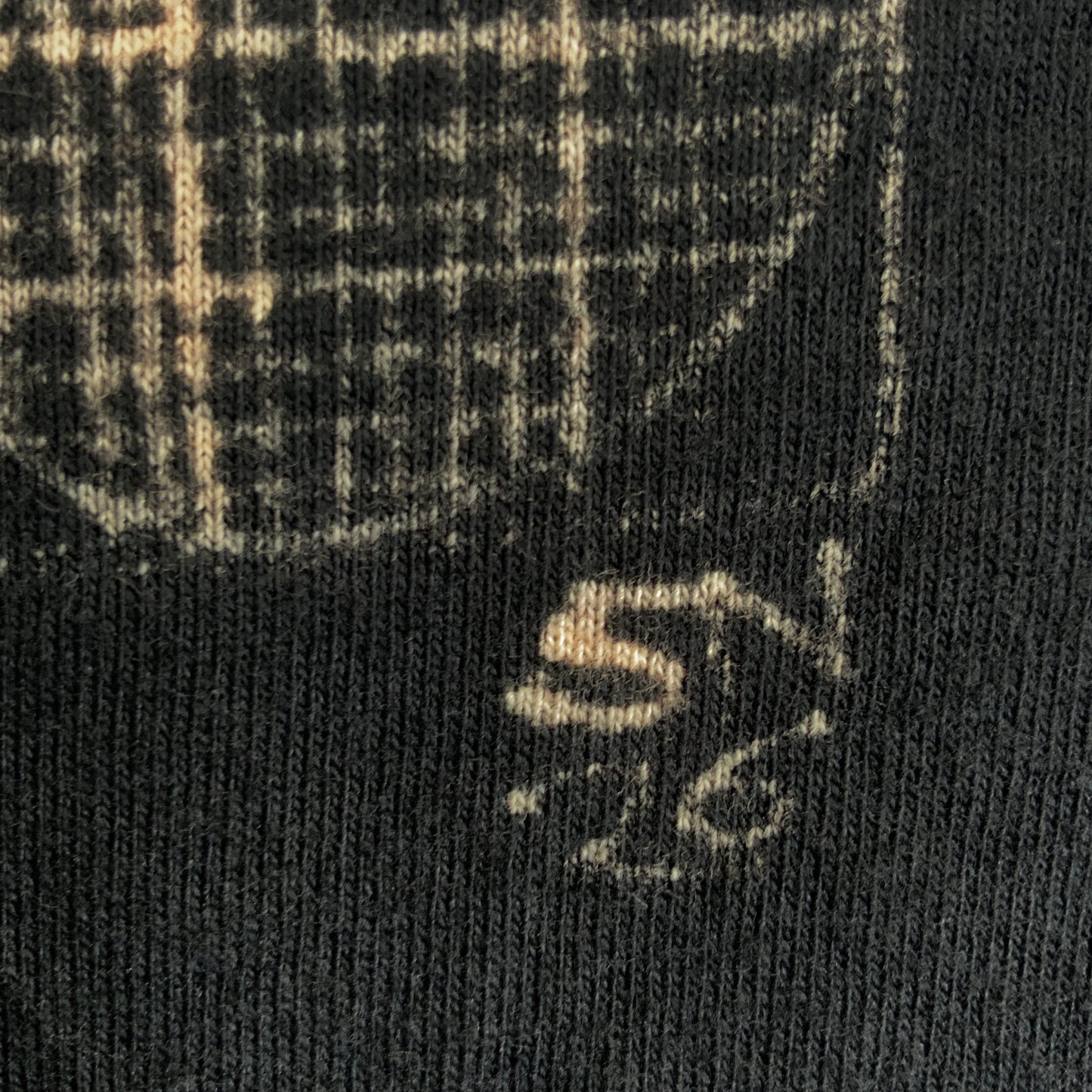 Faux Linocut Squirrel - Large Bleach-Painted T-Shirt