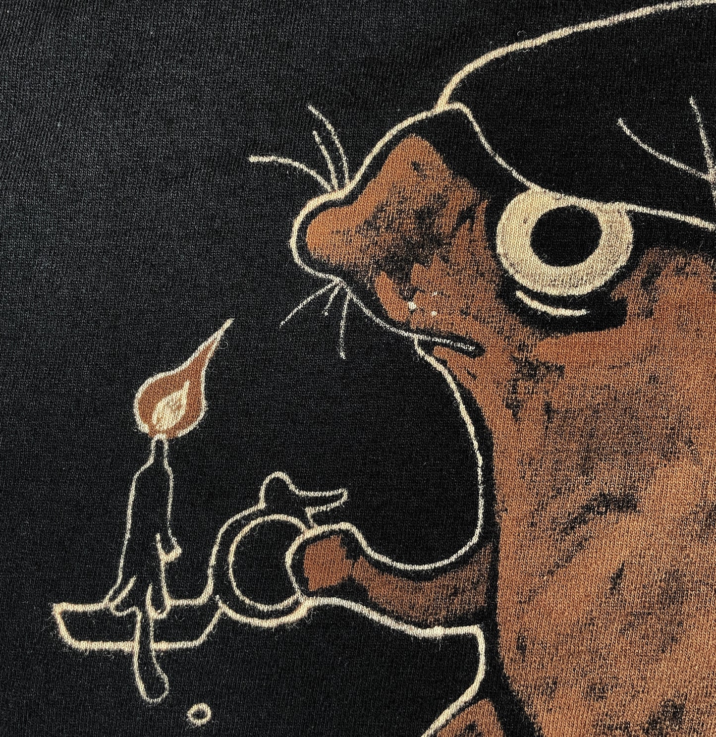 Ebenezer Squirrel - 3XL Bleach-Painted T-Shirt