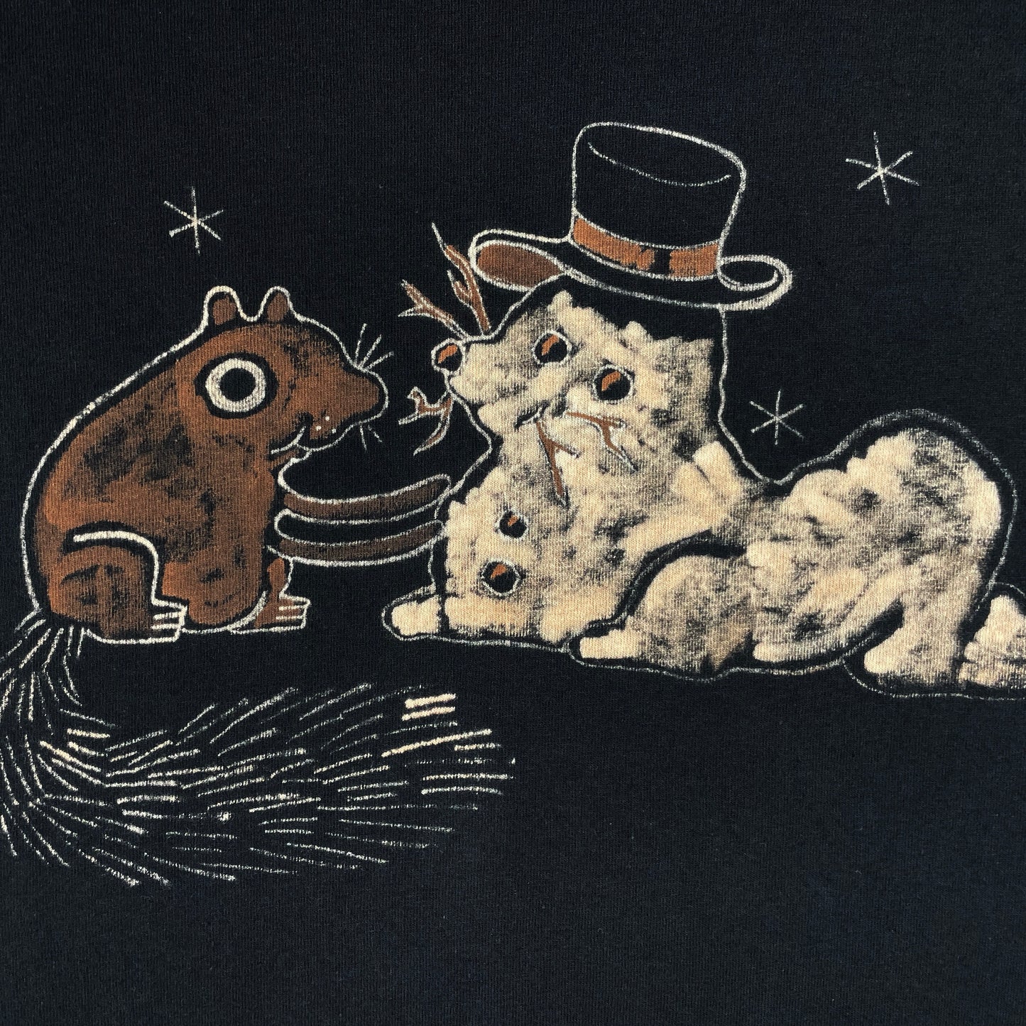 Snowsquirrel - 3XL Bleach-Painted T-Shirt