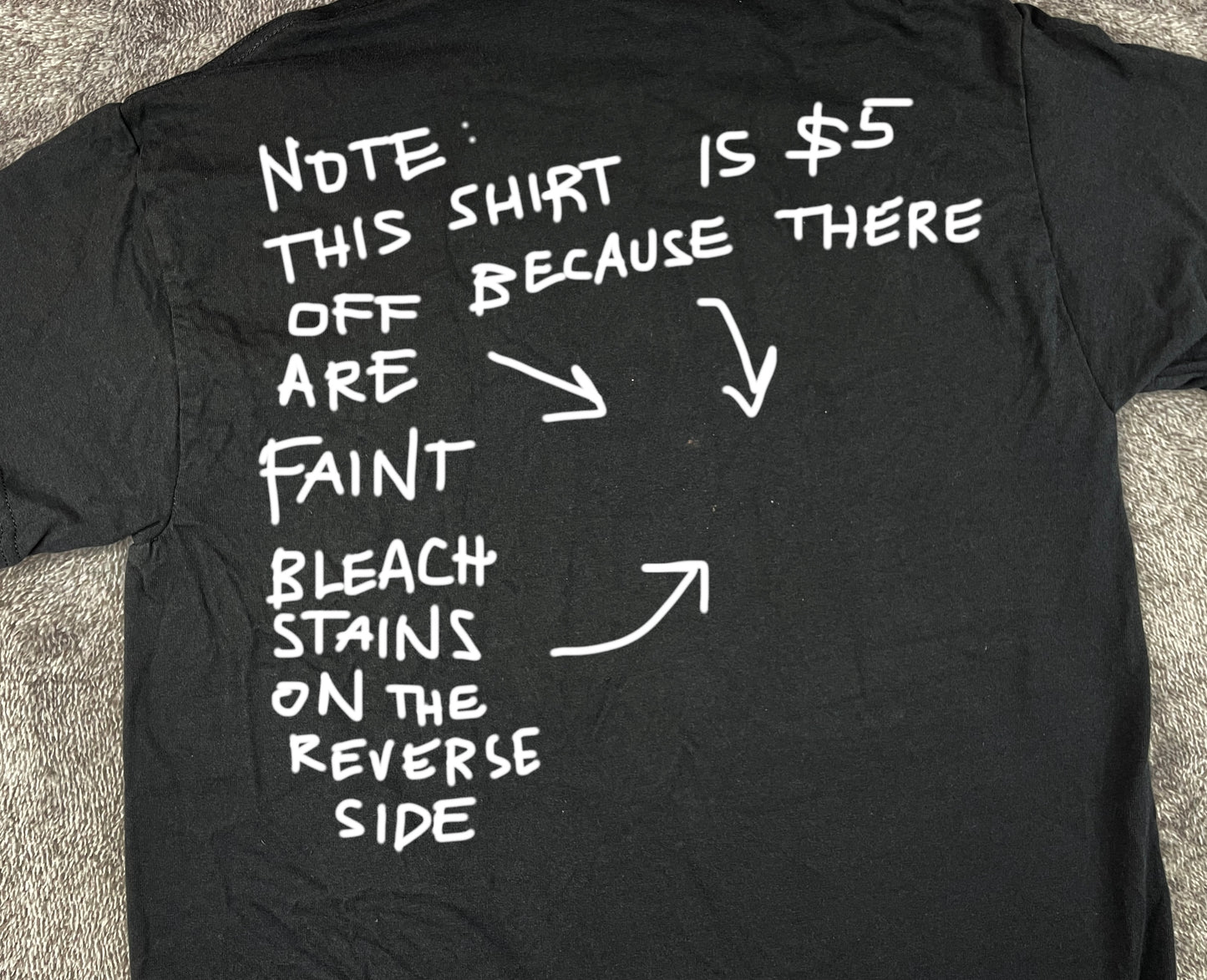 Tiny Squanta - Medium Bleach-Painted T-Shirt (SEE DESCRIPTION)