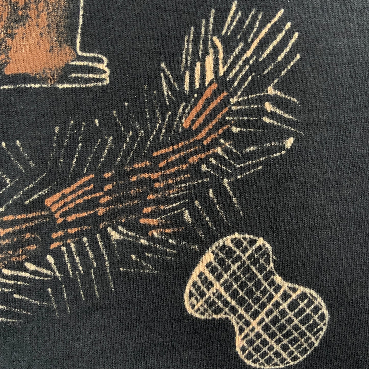 Coffee Squirrel - Small Bleach-Painted T-Shirt