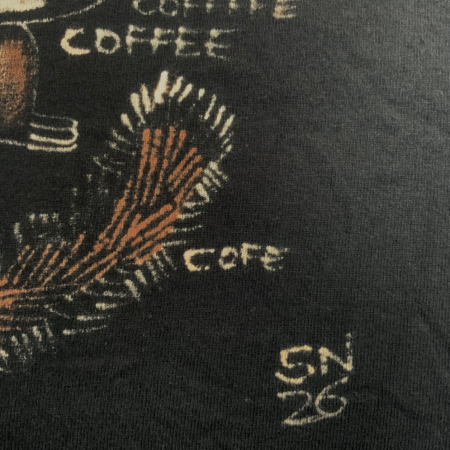 Coffee Squirrel - Medium Bleach-Painted T-Shirt
