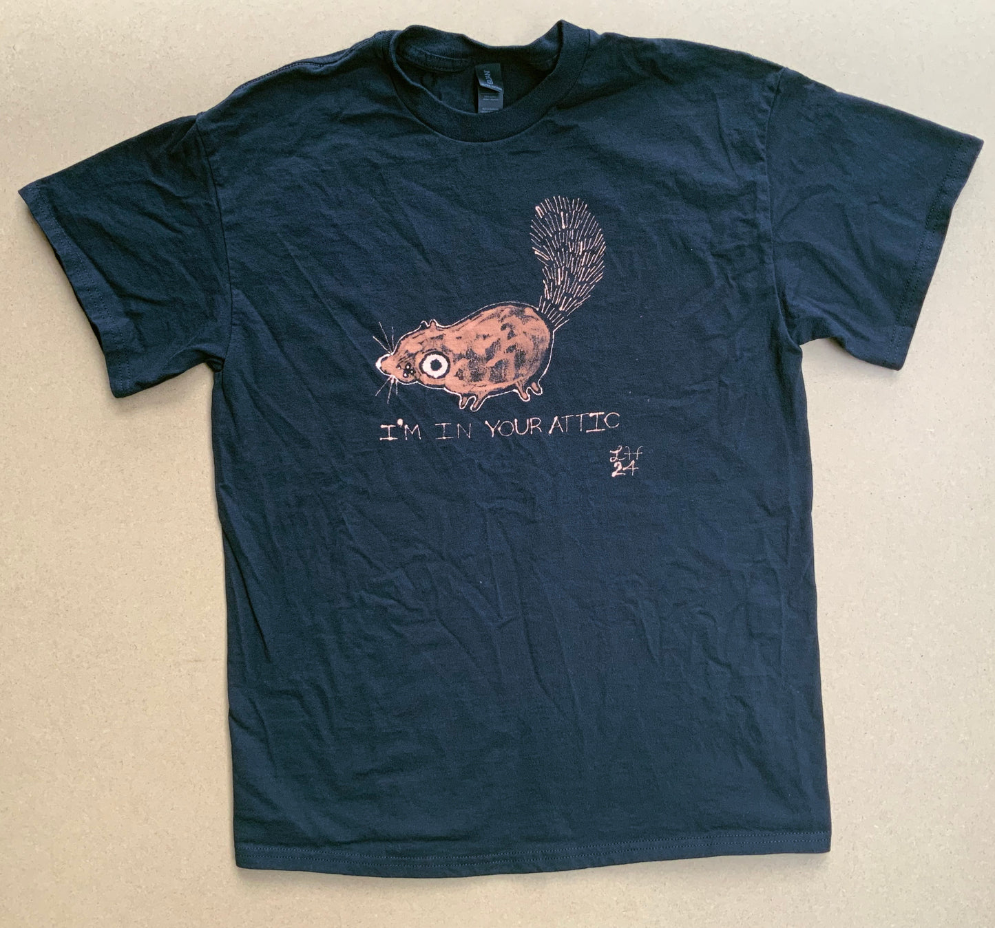 I’m In Your Attic - Medium Bleach Painted Shirt
