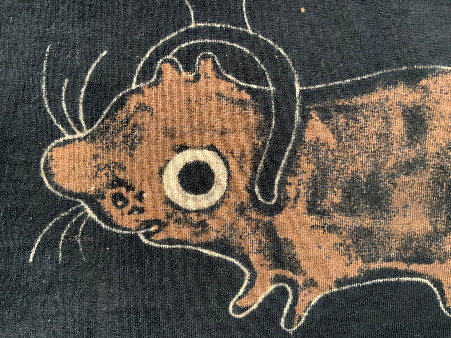 Heart Bopper Squirrel - 2XL Bleach Painted T-Shirt