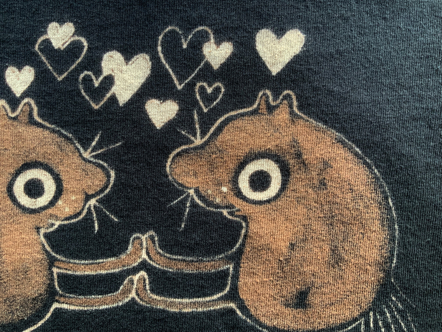 Dancing Squirrels - 2XL Bleach Painted T-Shirt