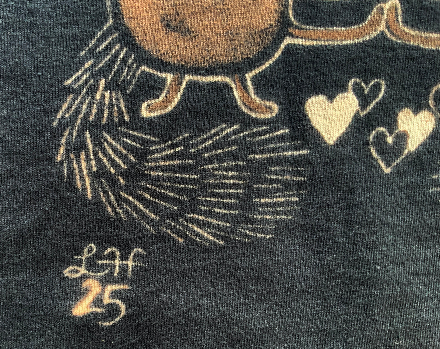 Dancing Squirrels - 2XL Bleach Painted T-Shirt