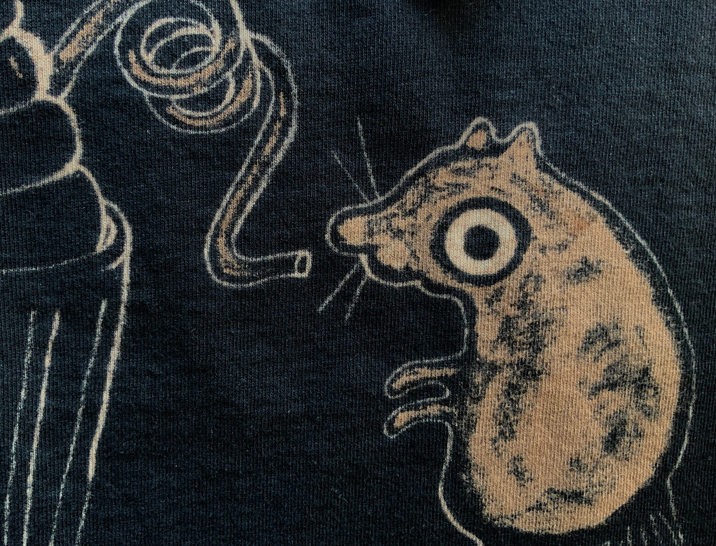 Milkshake Squirrels - 2XL Bleach Painted T-Shirt