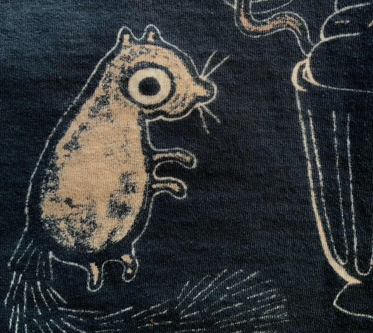 Milkshake Squirrels - 2XL Bleach Painted T-Shirt