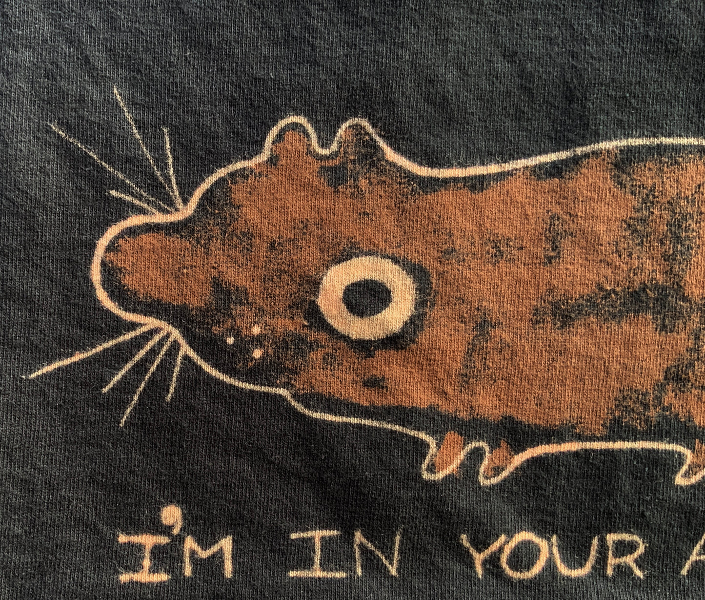 I’m In Your Attic - 3XL Bleach-Painted T-shirt