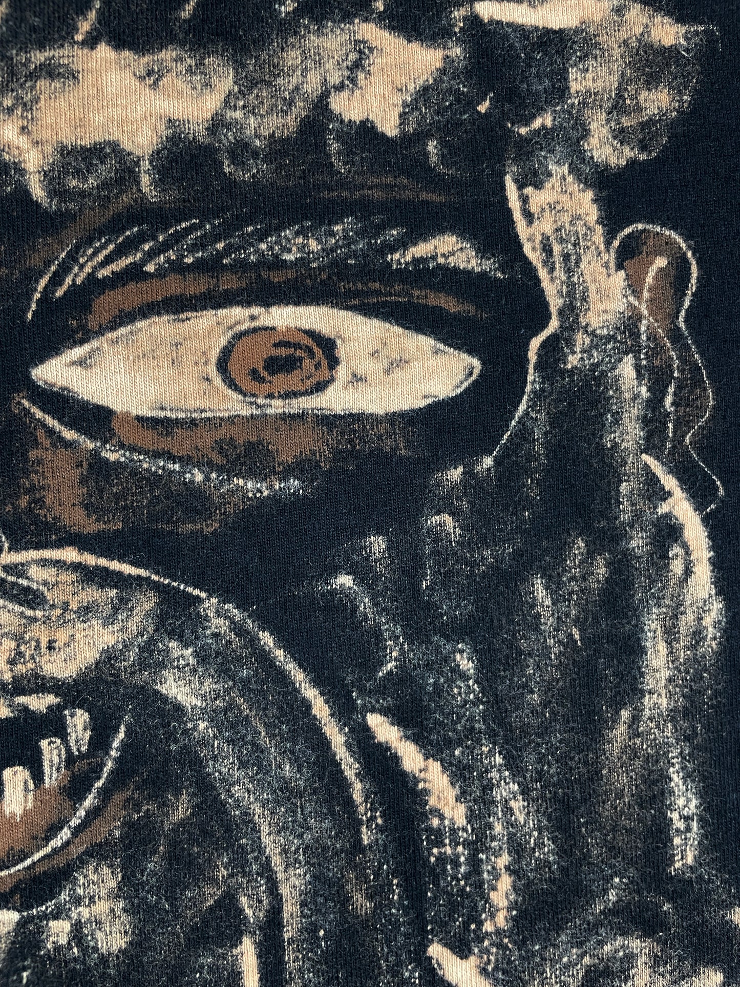 Mega Santa - Medium Bleach-Painted T-Shirt