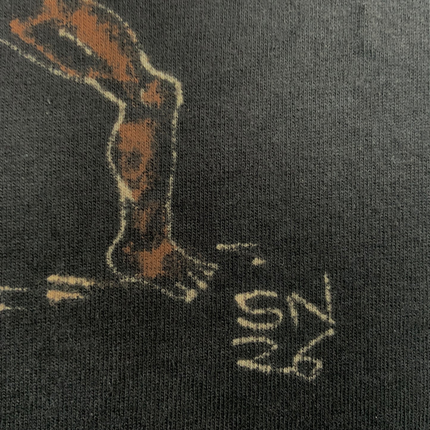 Muscle Squirrel - XL Bleach-Painted T-Shirt