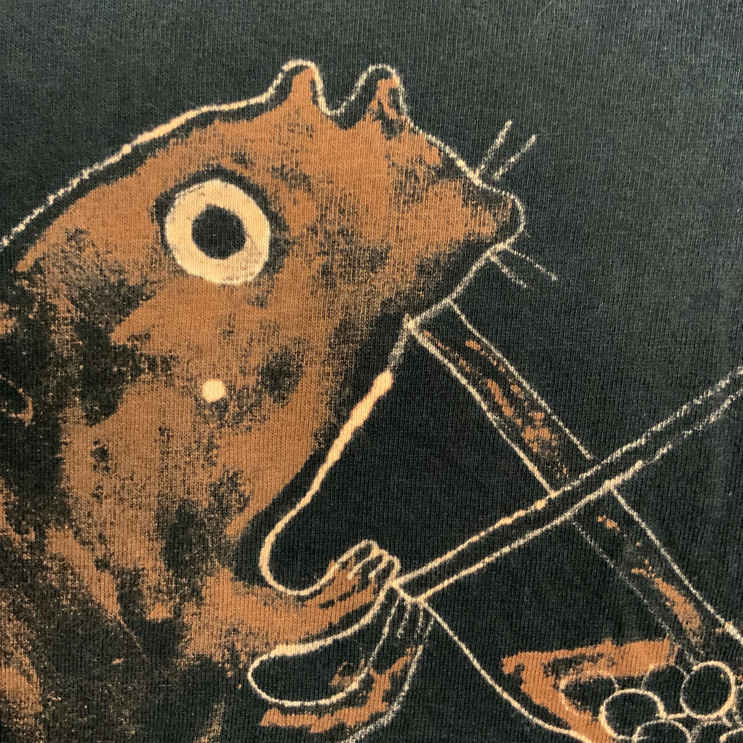 Boba Squirrel - 2XL Bleach-Painted T-Shirt