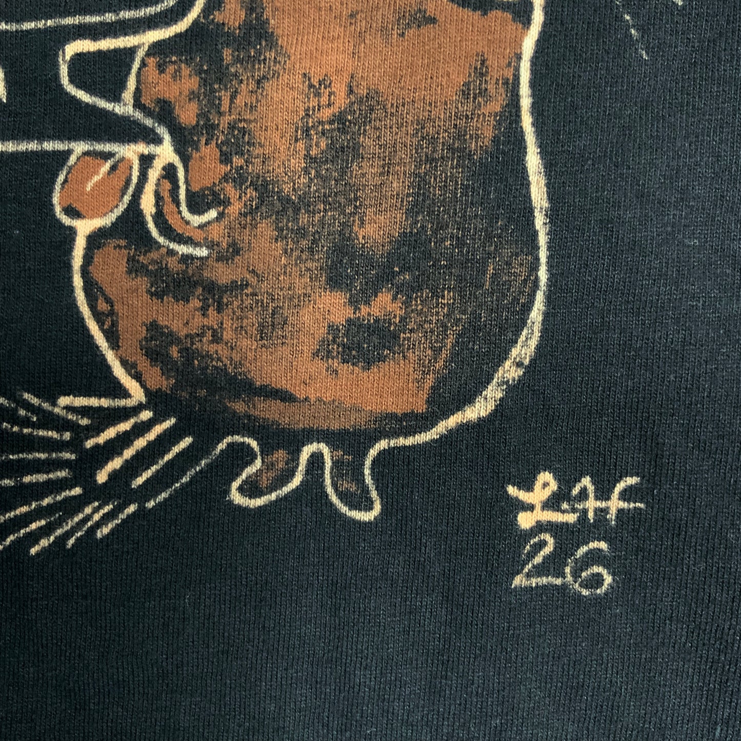 Martini Squirrel - Medium Bleach-Painted T-Shirt