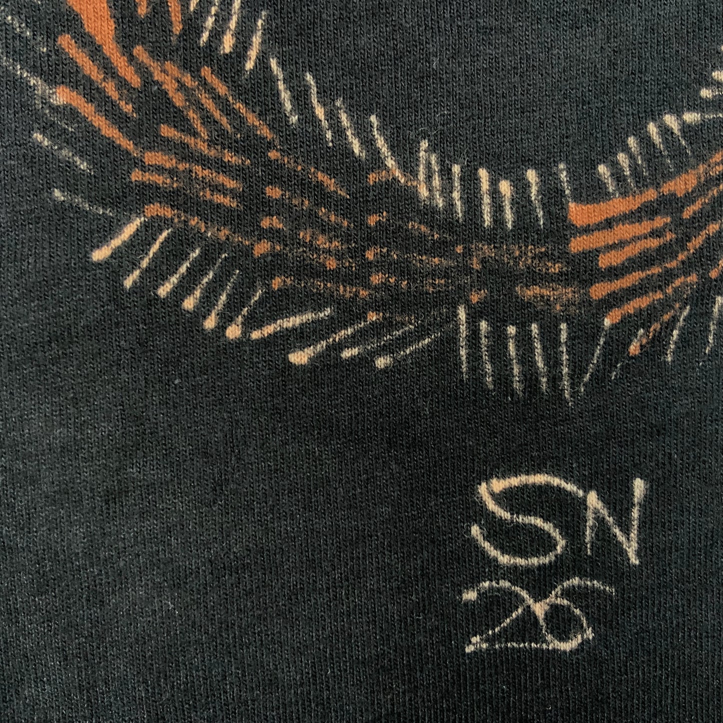 Birth of Squenus - Large Bleach-Painted T-Shirt