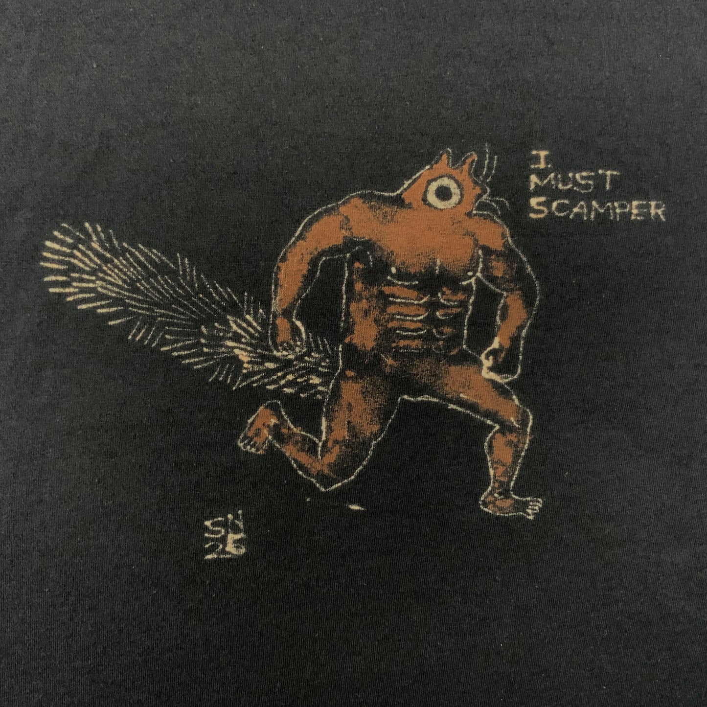 Muscle Squirrel - 3XL Bleach-Painted T-Shirt