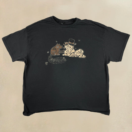 Snowsquirrel - 3XL Bleach-Painted T-Shirt
