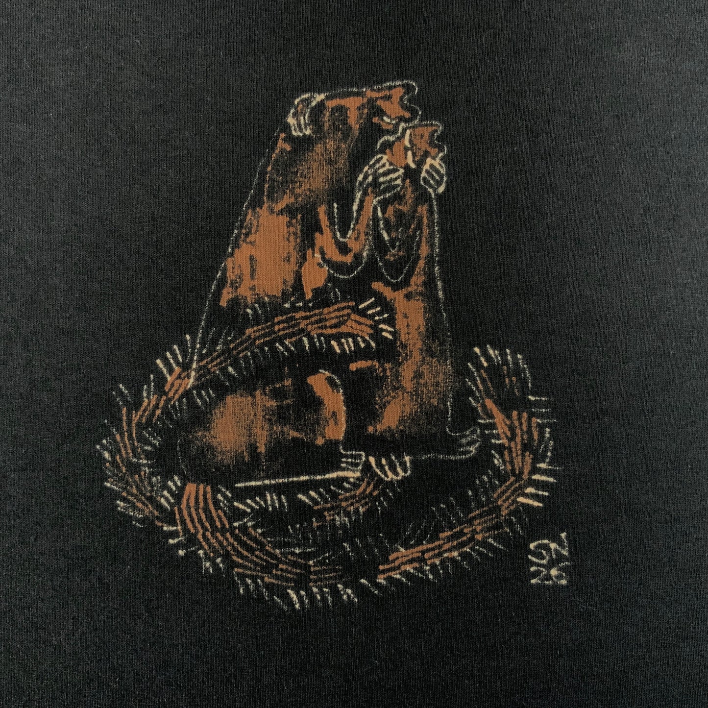 The Kiss - Large Bleach-Painted T-Shirt