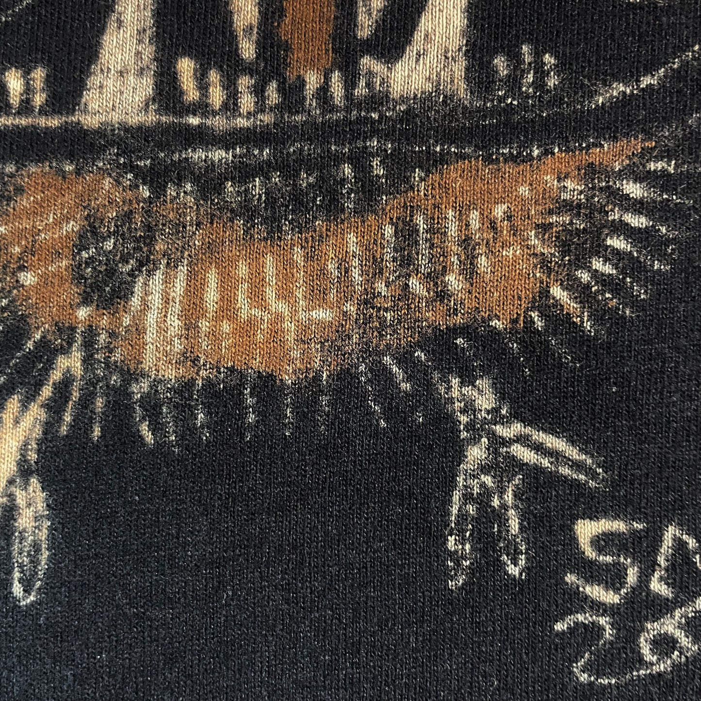 Big Bat - 3XL Bleach-Painted T-Shirt