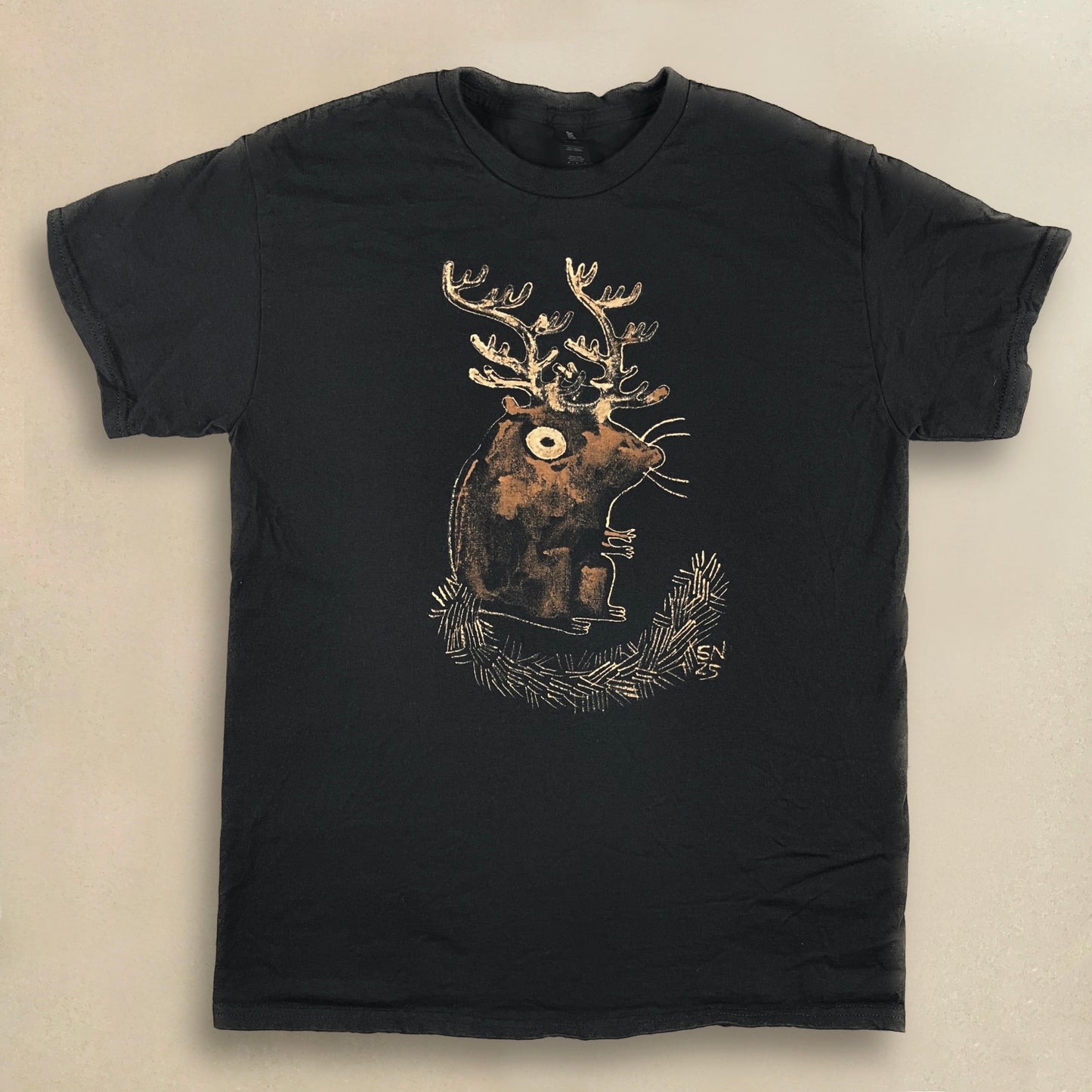 Squeindeer 2.0 - Medium Bleach-Painted T-Shirt