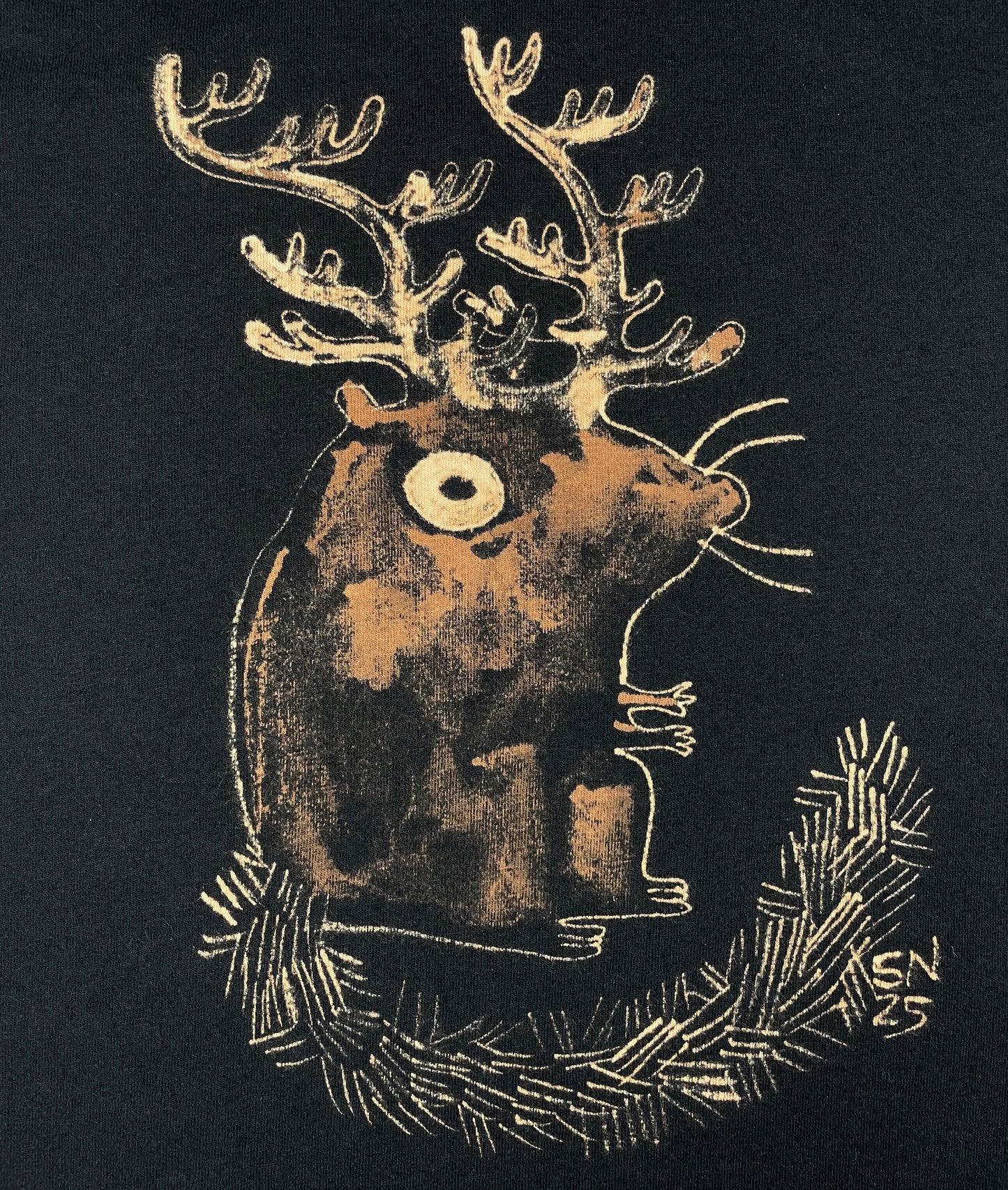 Squeindeer 2.0 - Medium Bleach-Painted T-Shirt