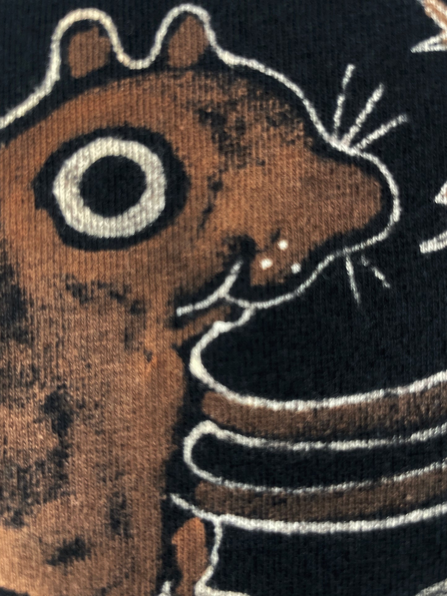 Snowsquirrel - 3XL Bleach-Painted T-Shirt