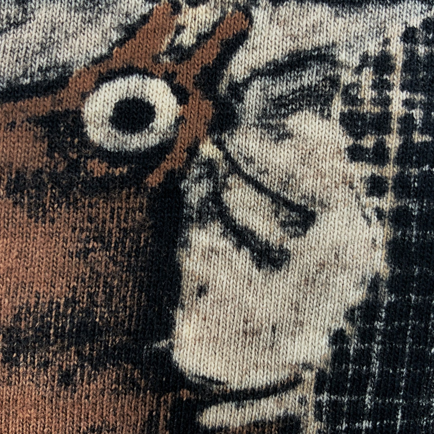 Faux Linocut Squirrel - 2XL Bleach-Painted T-Shirt