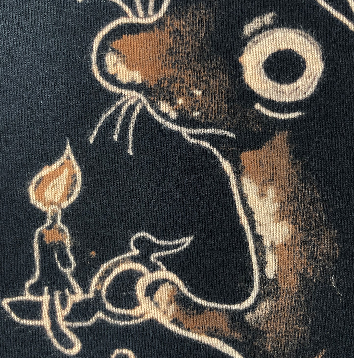 Ebenezer Squirrel - XL Bleach-Painted T-Shirt