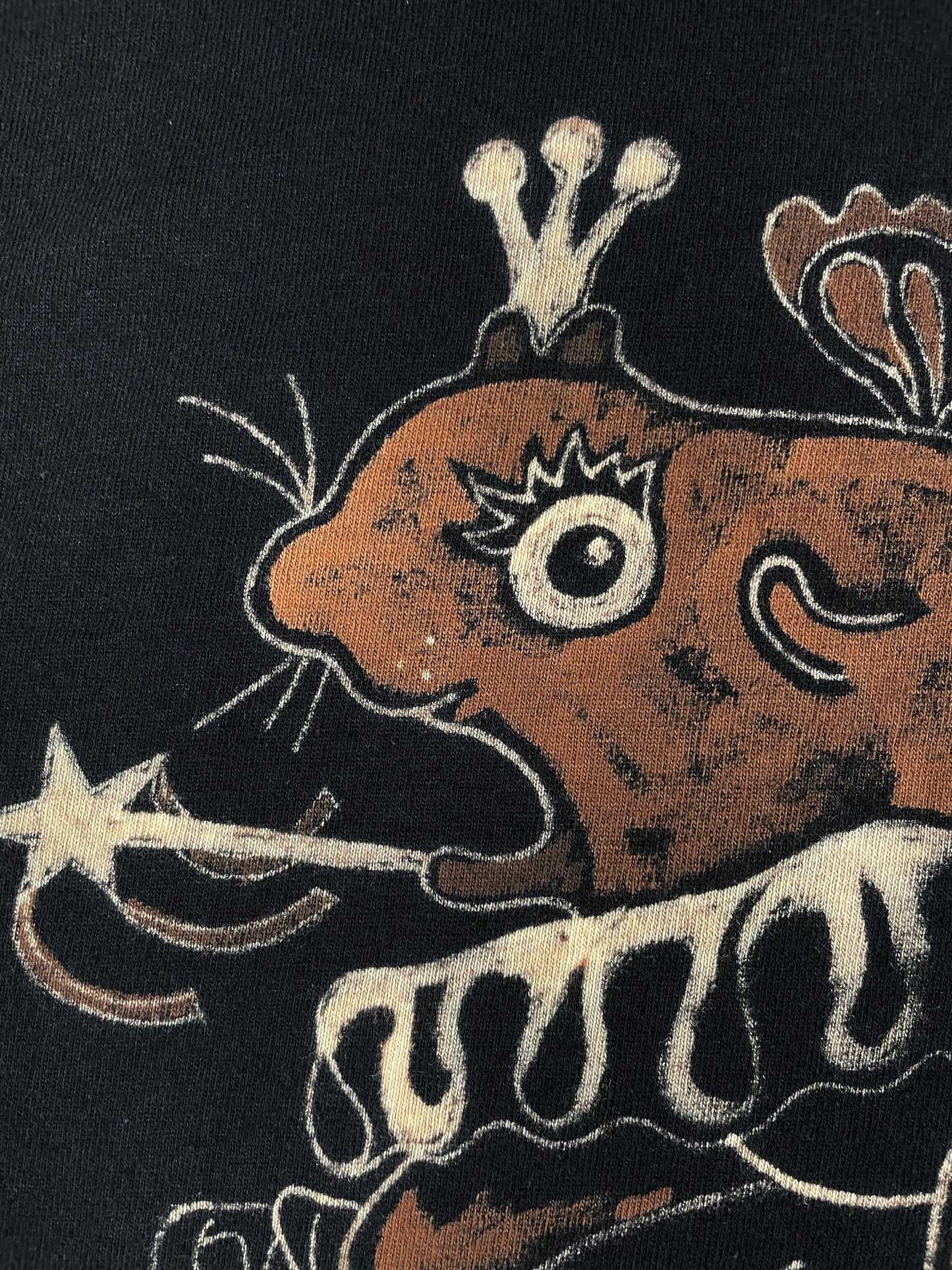 Sugar Plum Squirrel -3XL Bleach-Painted T-Shirt