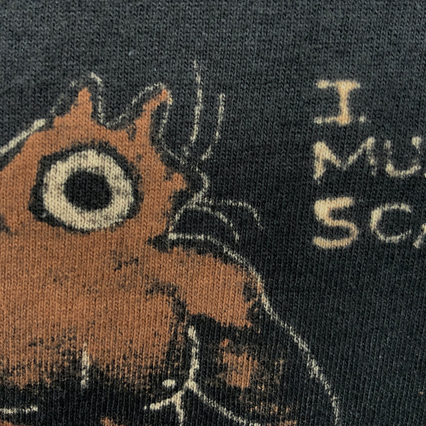 Muscle Squirrel - 3XL Bleach-Painted T-Shirt