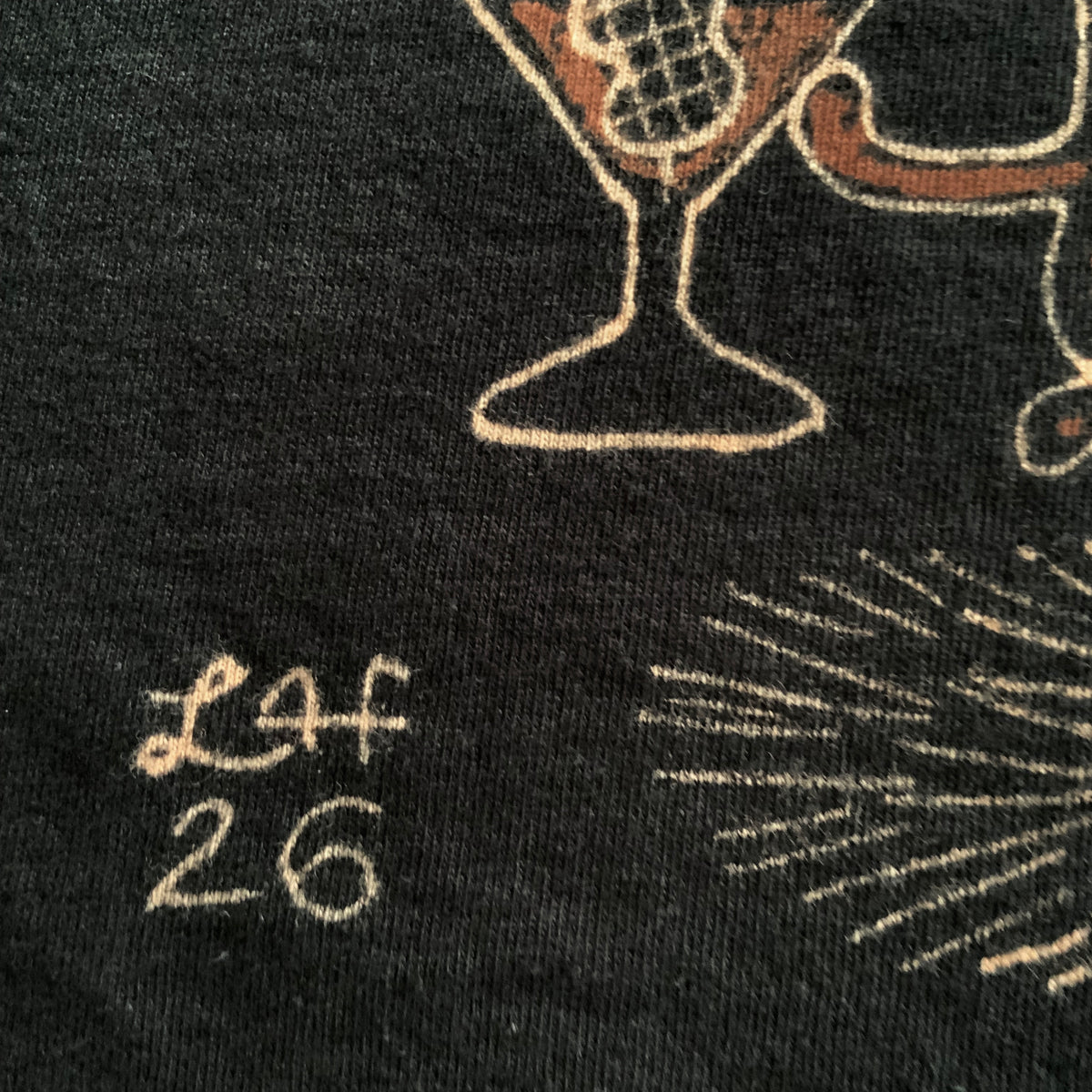 Martini Squirrel - Large Bleach-Painted T-Shirt