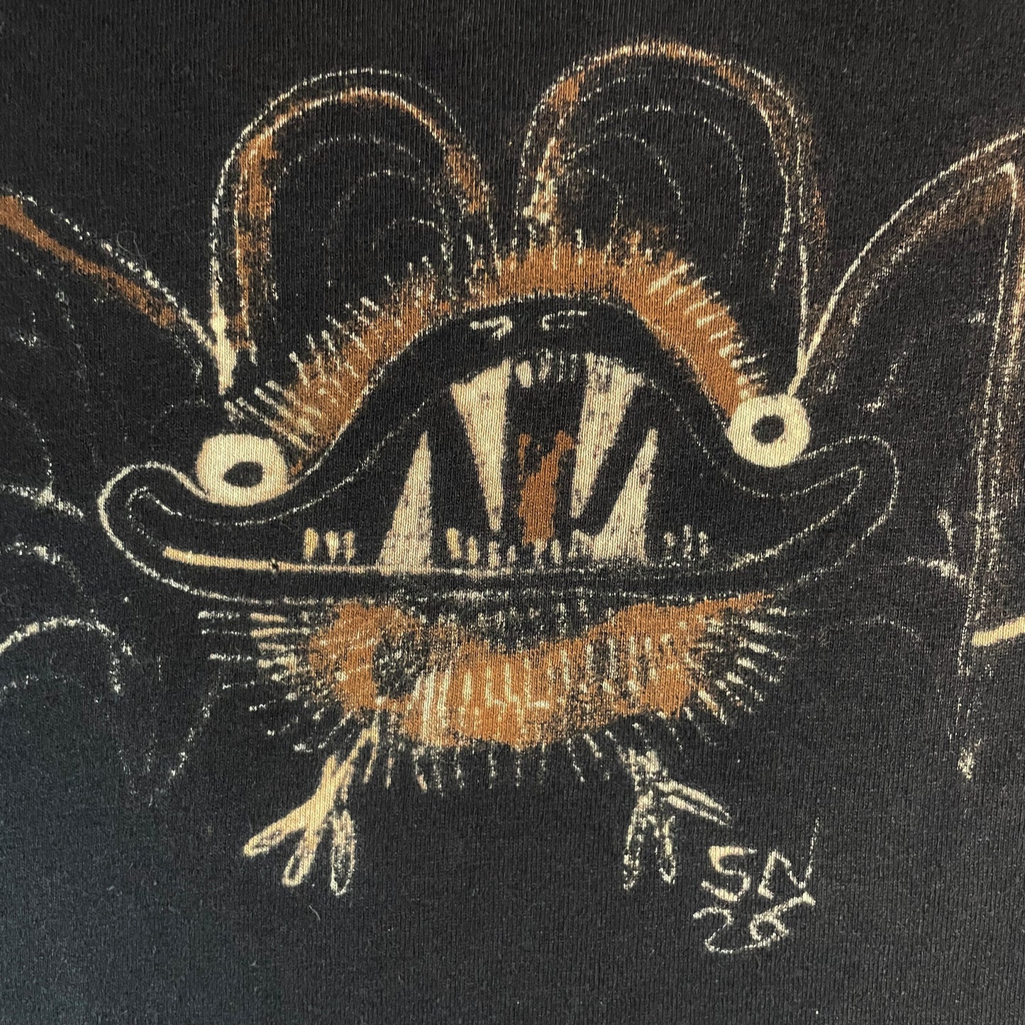 Big Bat - 3XL Bleach-Painted T-Shirt