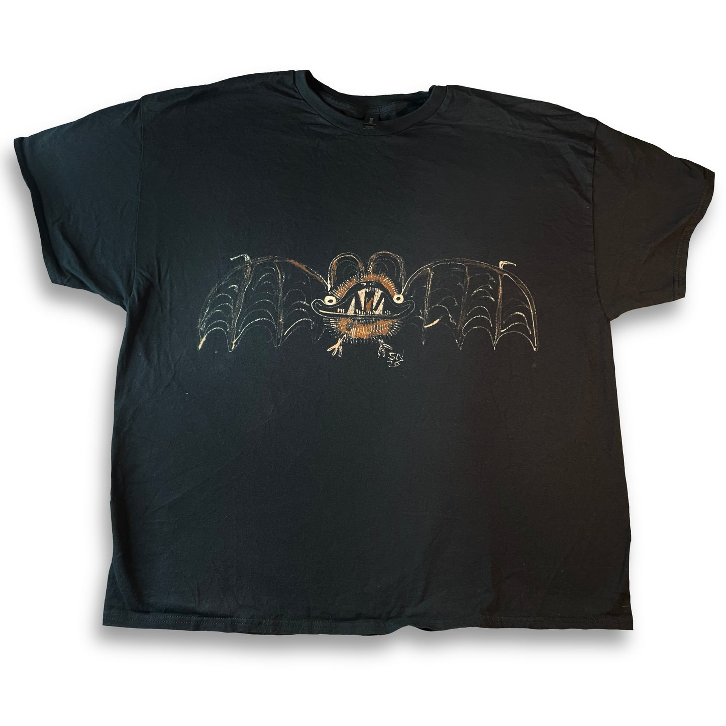 Big Bat - 3XL Bleach-Painted T-Shirt