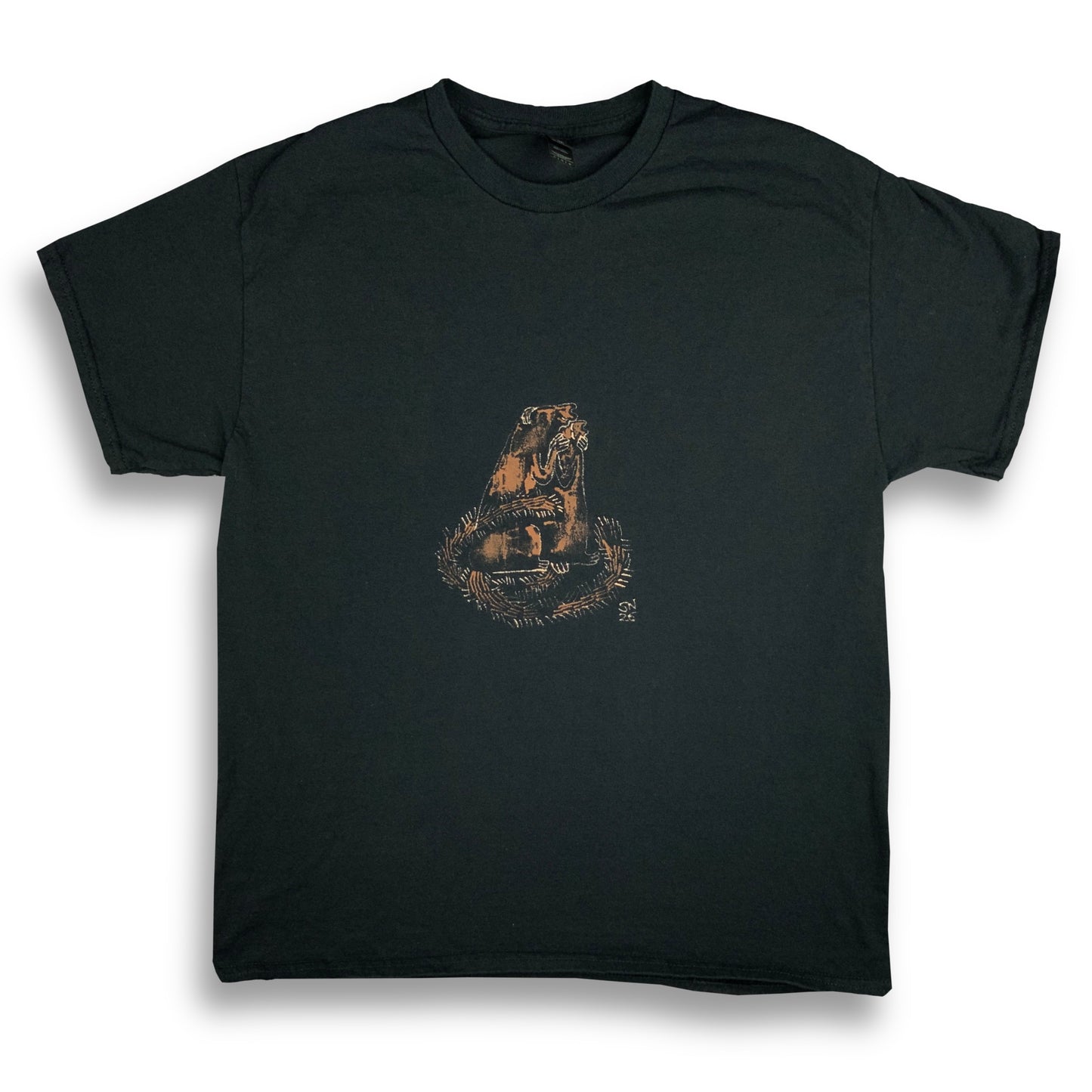 The Kiss - Large Bleach-Painted T-Shirt