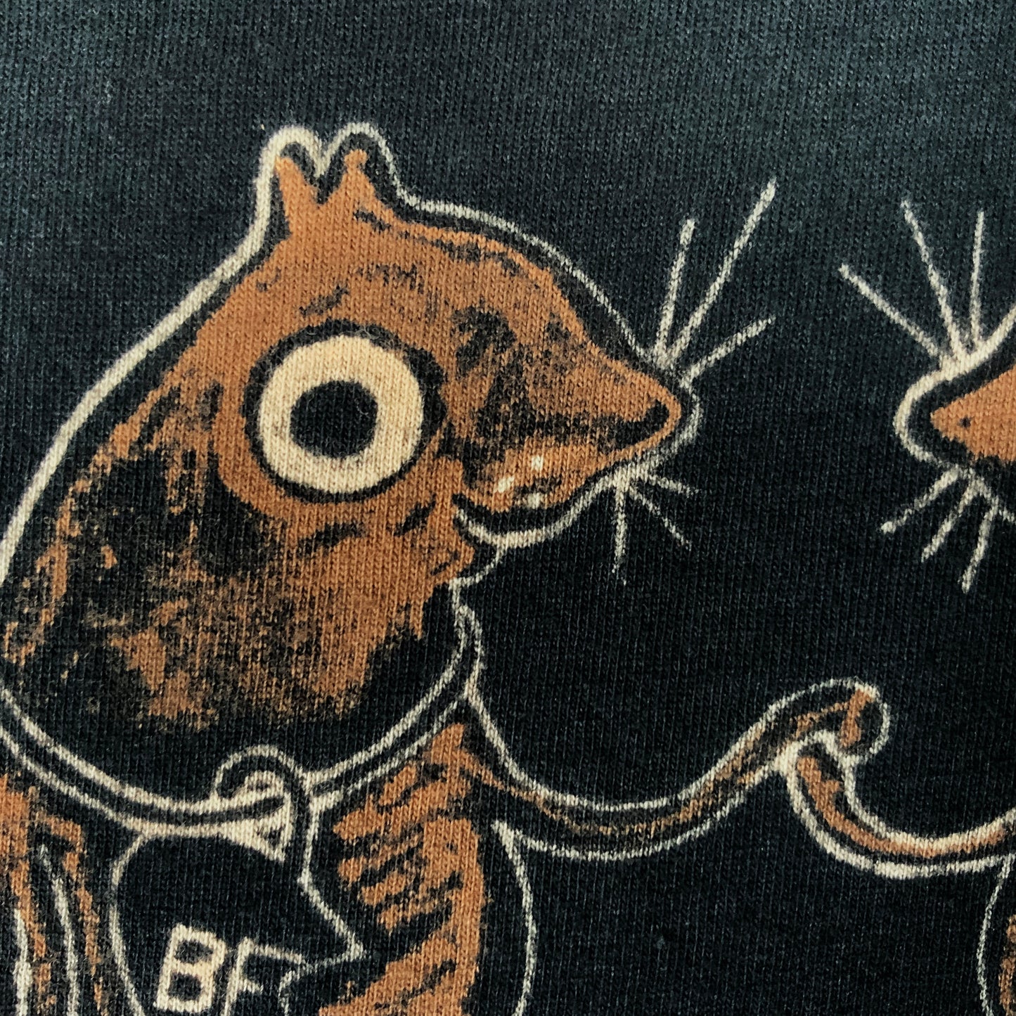 BFF Squirrels - 3XL Bleach-Painted T-Shirt