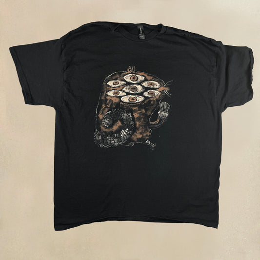 Mutated Squirrel - XL Bleach-Painted T-Shirt