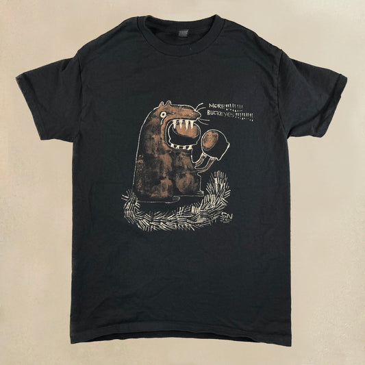 MORE!!! BUCKEYES!!!!! - Small Bleach-Painted T-Shirt