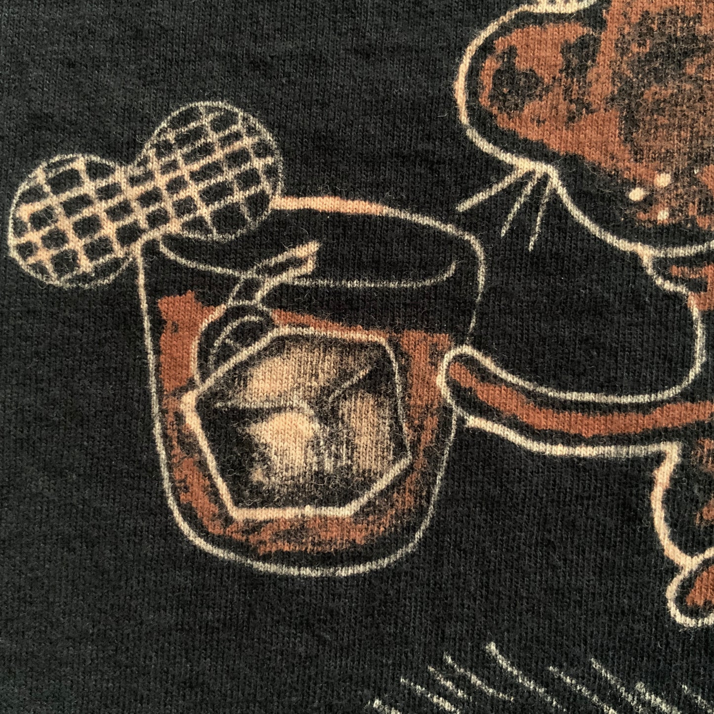 Old Fashioned Squirrel - XL Bleach-Painted T-Shirt