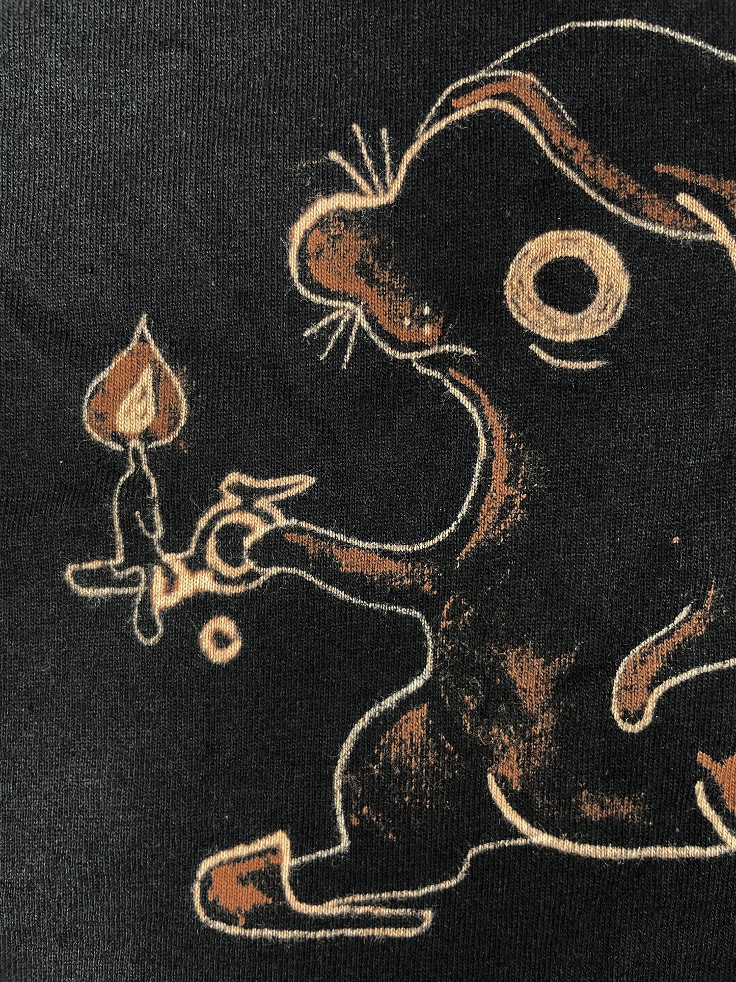 Ebenezer Squirrel - Small Bleach-Painted T-Shirt