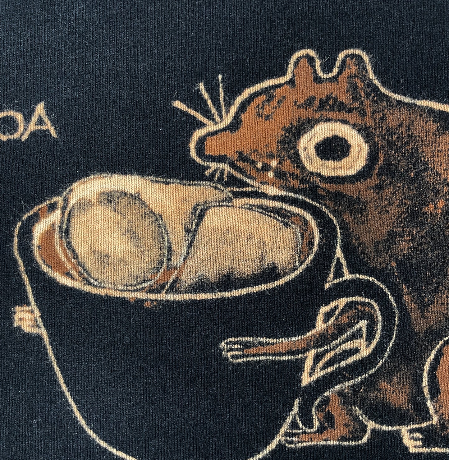 Cocoa Time - Medium Bleach-Painted T-Shirt