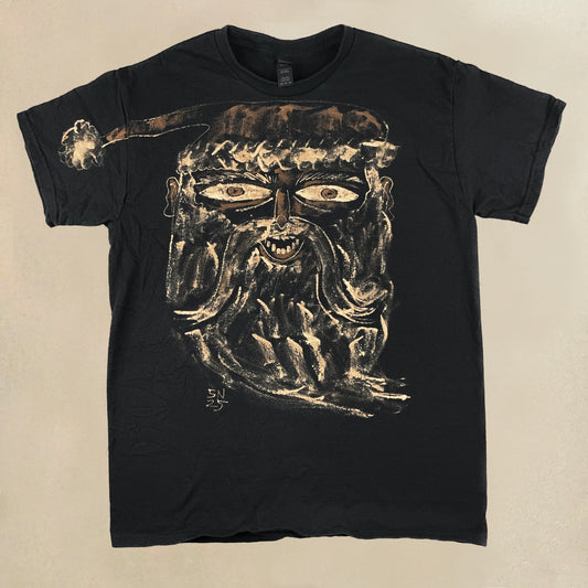 Mega Santa - Medium Bleach-Painted T-Shirt