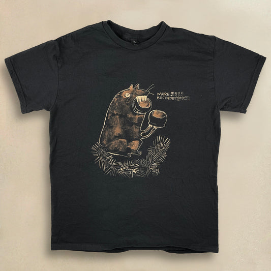 MORE!!! BUCKEYES!!!!! - Medium Bleach-Painted T-Shirt