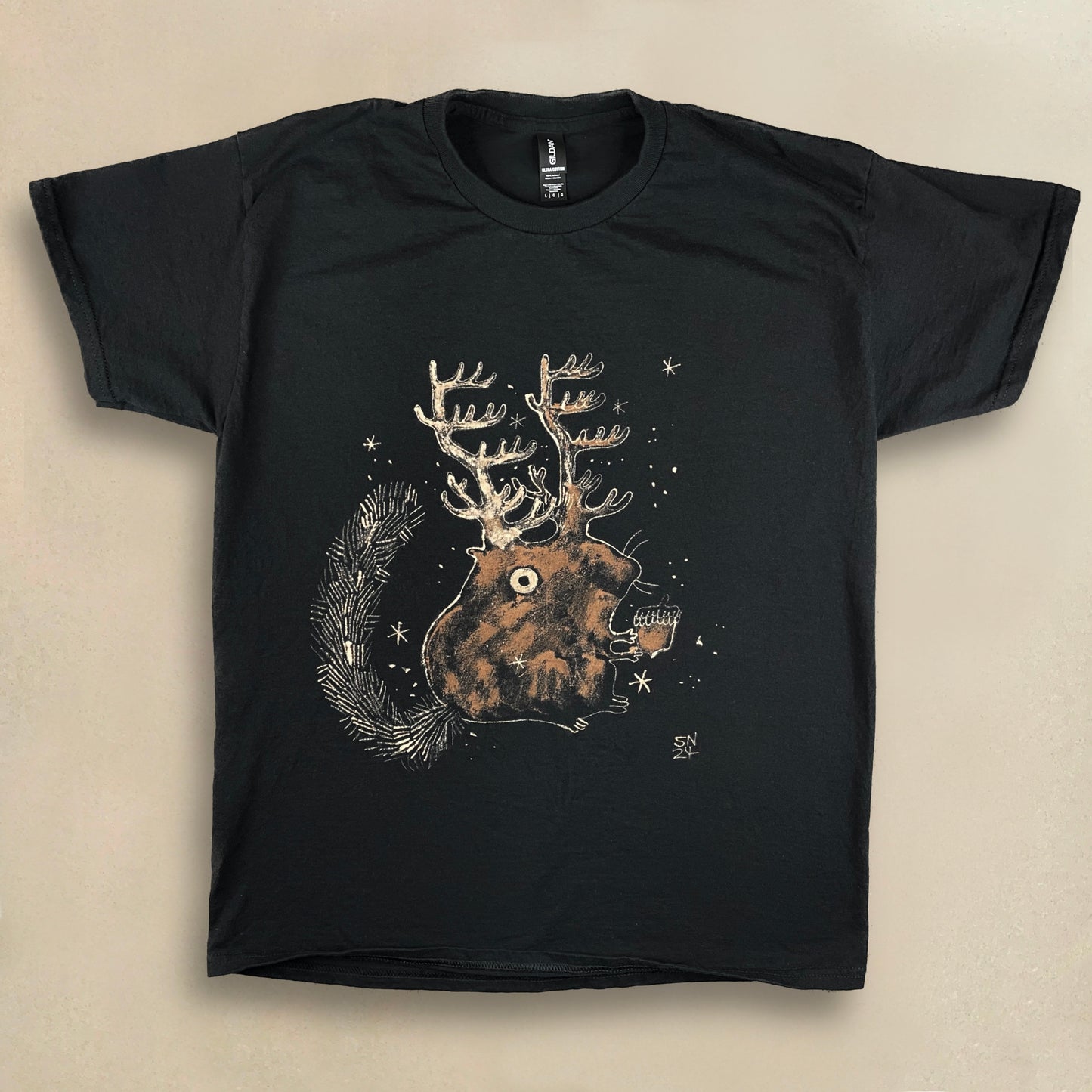 Squeindeer - Large Bleach-Painted T-Shirt