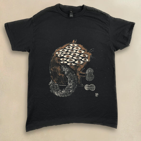 Mutated Squirrel - Medium Bleach-Painted T-Shirt