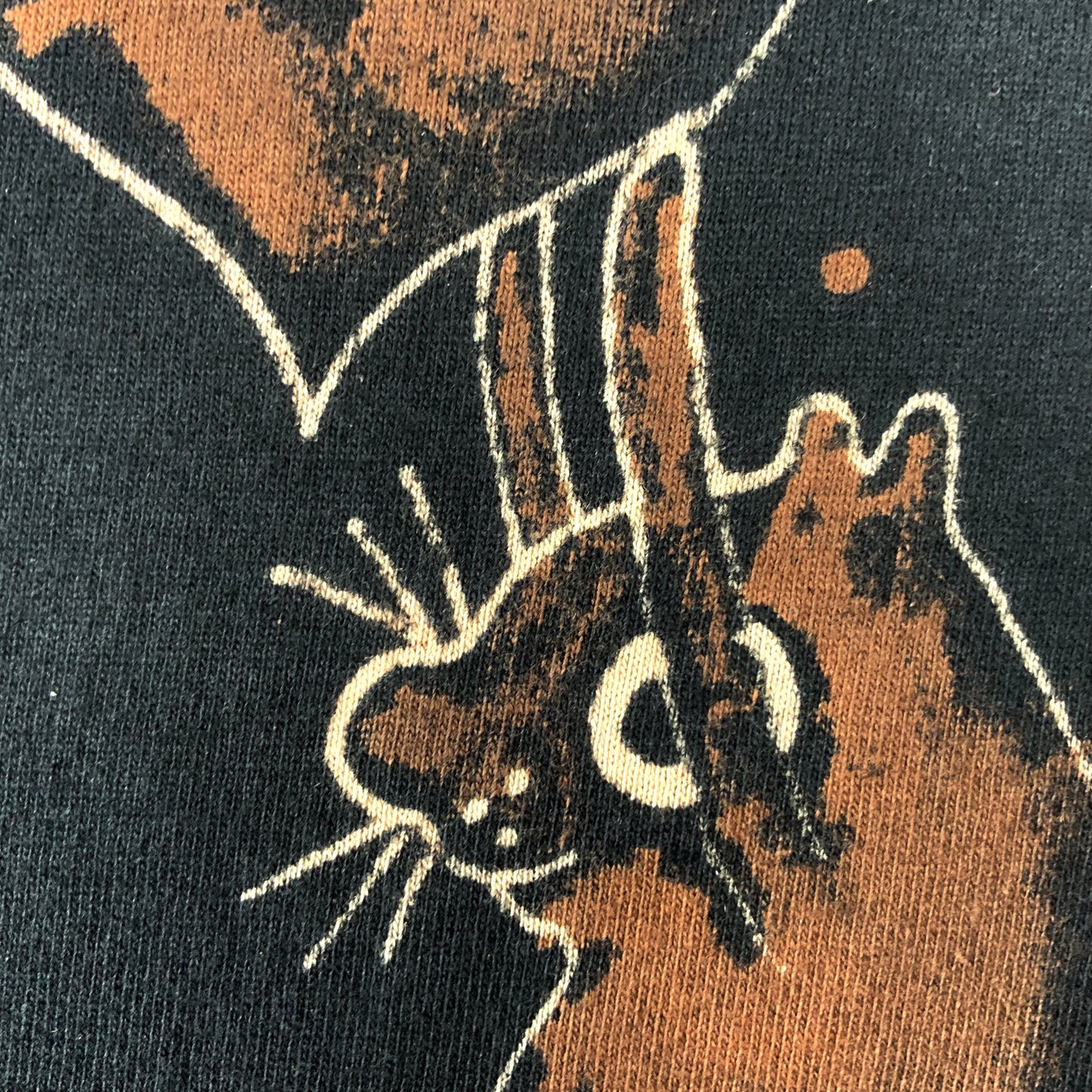 Heart Acorn Squirrel - 2XL Bleach-Painted T-Shirt