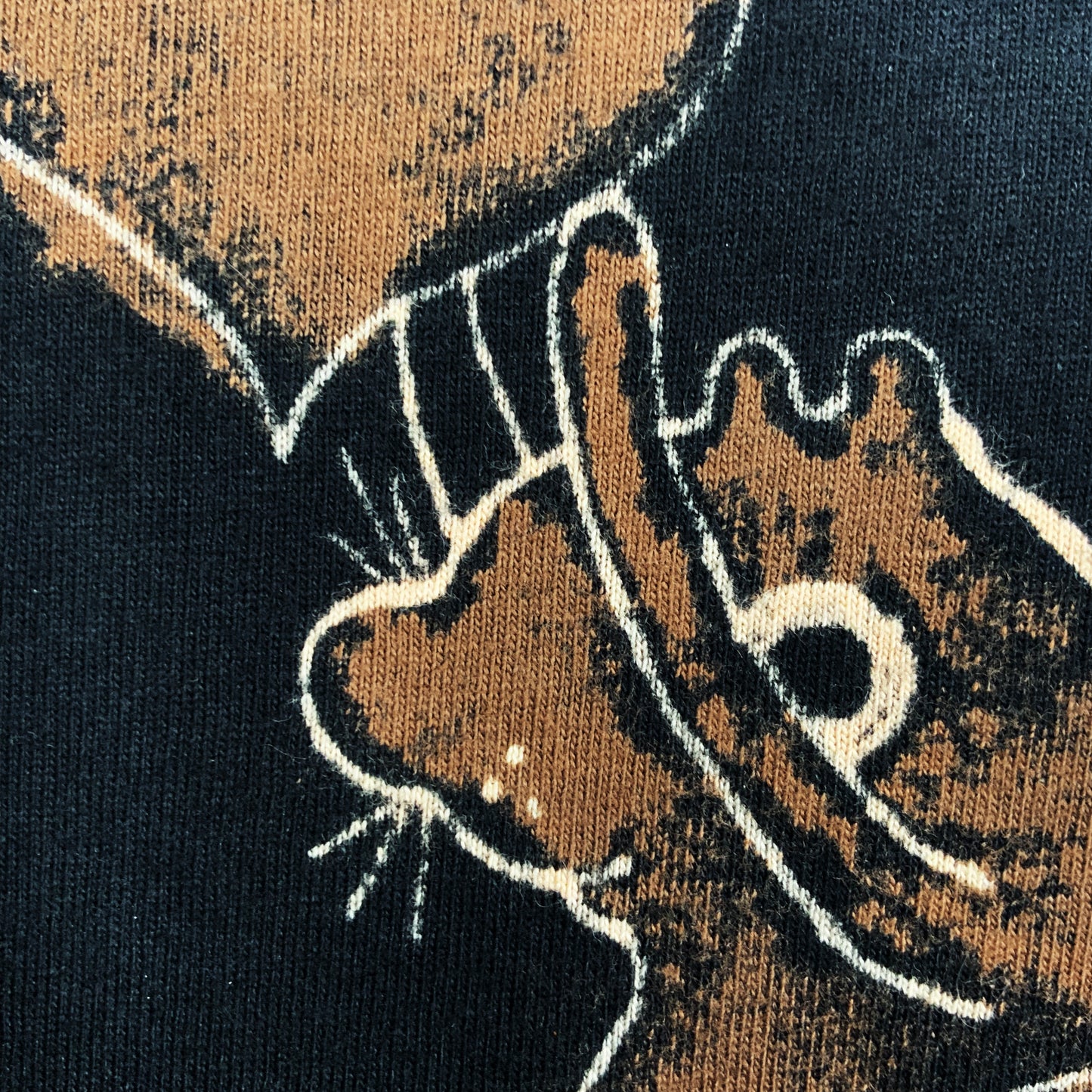 Heart Acorn Squirrel - Medium Bleach-Painted T-Shirt