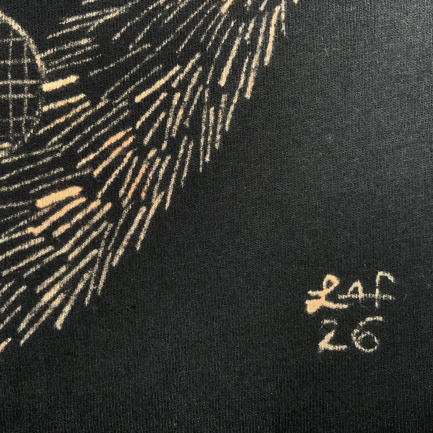 Heart Tail Squirrel - Medium Bleach-Painted T-Shirt