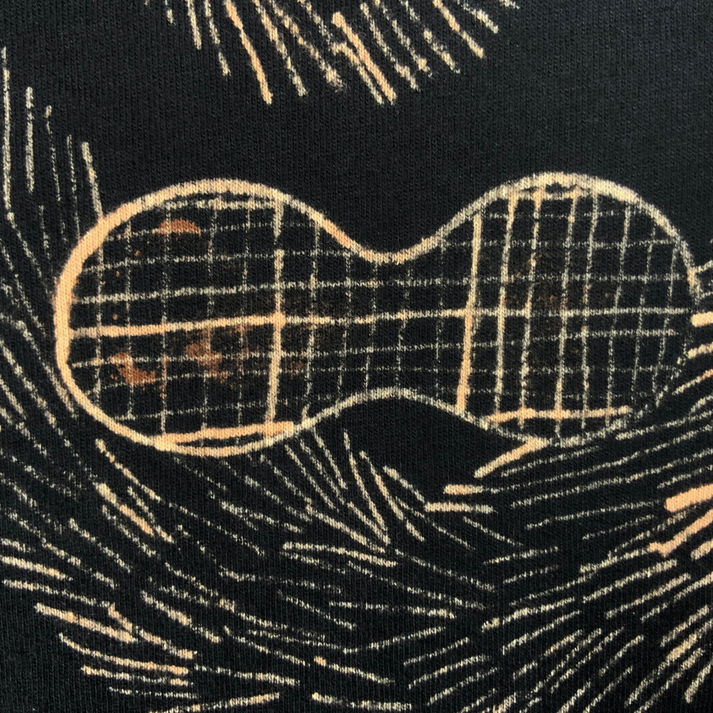 Heart Tail Squirrel - Medium Bleach-Painted T-Shirt