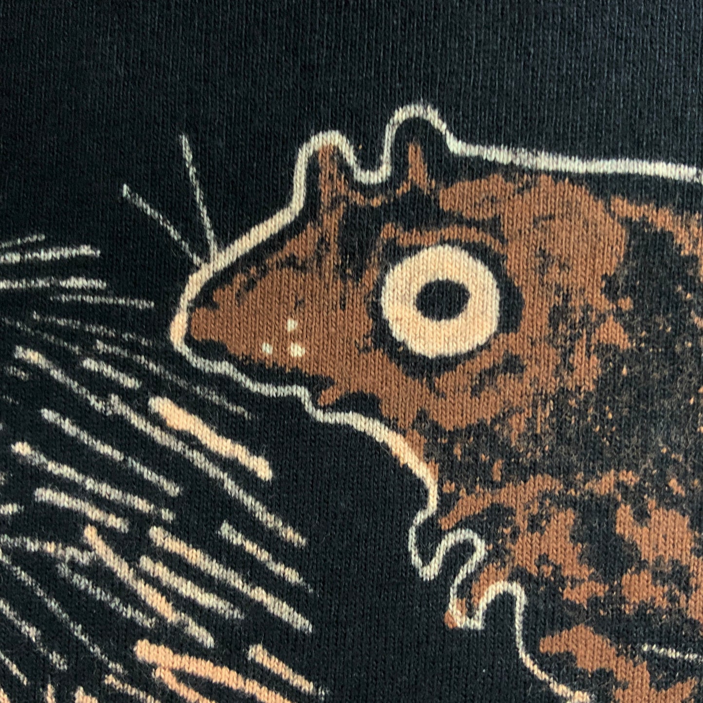 Heart Tail Squirrel - Small Bleach-Painted T-Shirt