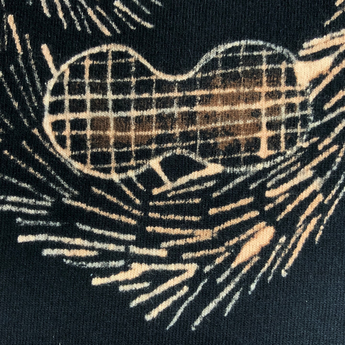 Heart Tail Squirrel - Small Bleach-Painted T-Shirt