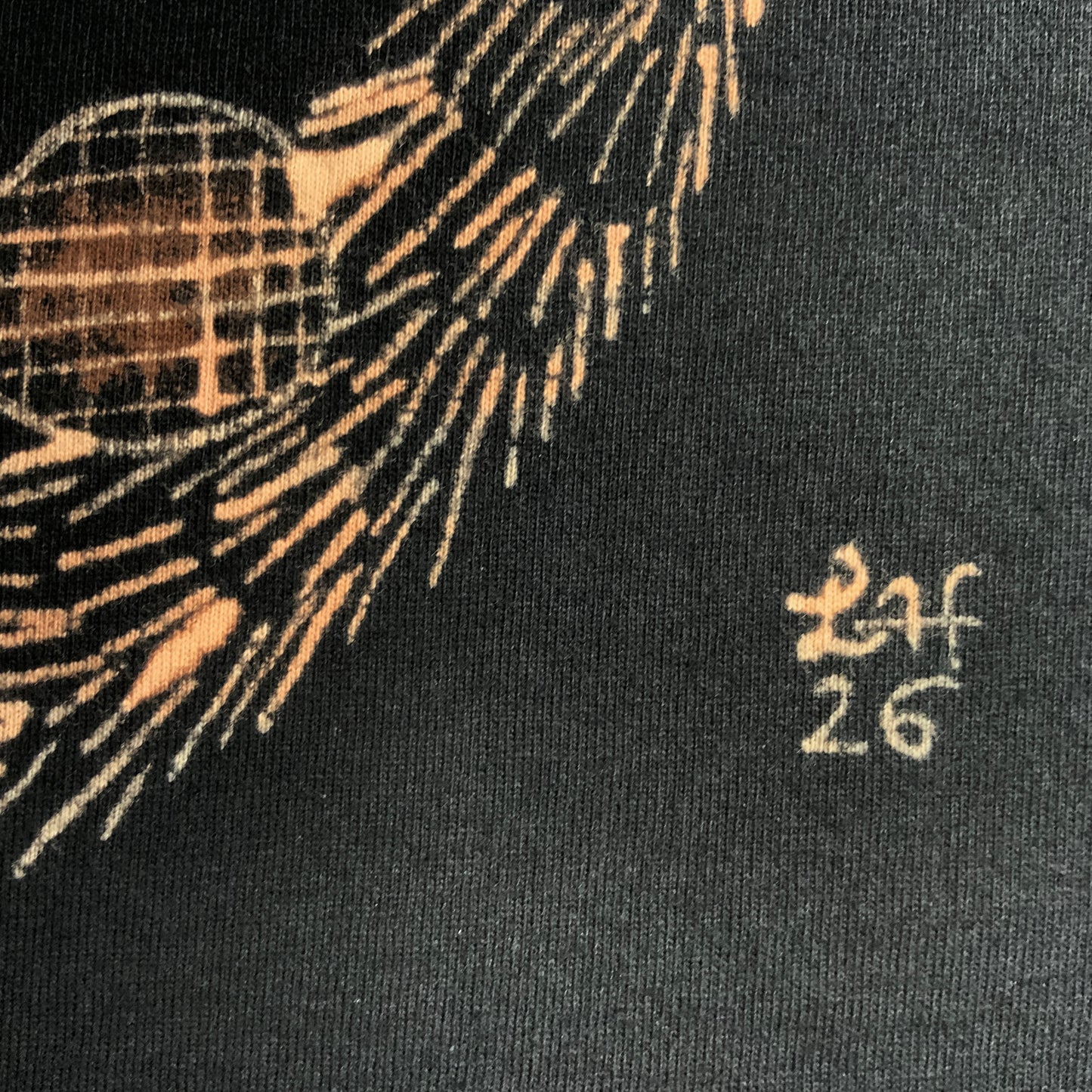Heart Tail Squirrel - Small Bleach-Painted T-Shirt
